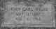 John Carl Wilks gravestone