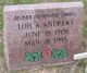 Lois A Andrews gravestone