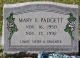 Mary E Wilks Padgett gravestone