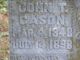 John T Cason gravestone