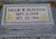 Sallie W Beacham gravestone