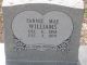 Fannie Mae Williams gravestone