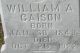 William A Caison gravestone