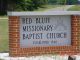 Red Bluff Missonary Baptist Church sign