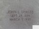 John L Sharpe gravestone