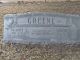 George and Elizabeth Thomas Greene gravestone