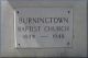 Burningtown Baptist Church sign