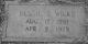 Bessie T Wilks gravestone
