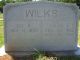 Eli Davis and Sallie Estes Wilks gravestone