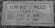 Leonidas J Lon Wilkes gravestone
