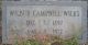 Wilbur Campbell Wilks gravestone