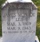 James Monroe Lee gravestone