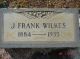 J Frank Wilkes gravestone