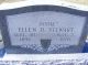 Ellen P Dicks Johnson Stewart gravestone