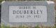 Robbie M Douberley gravestone