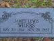 James Lewis Wilkes gravestone