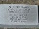 William Cornelius Williams gravestone