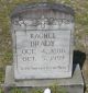 Rachel Milton Brady gravestone