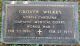Grover Wilkes gravestone