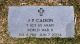 J P Caison gravestone