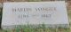 Martin Yongue gravestone
