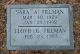 Lloyd G & Sara A Tillman gravestone