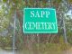 Sapp Cemetery sign