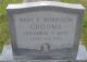 Mary E Robinson Grooms gravestone